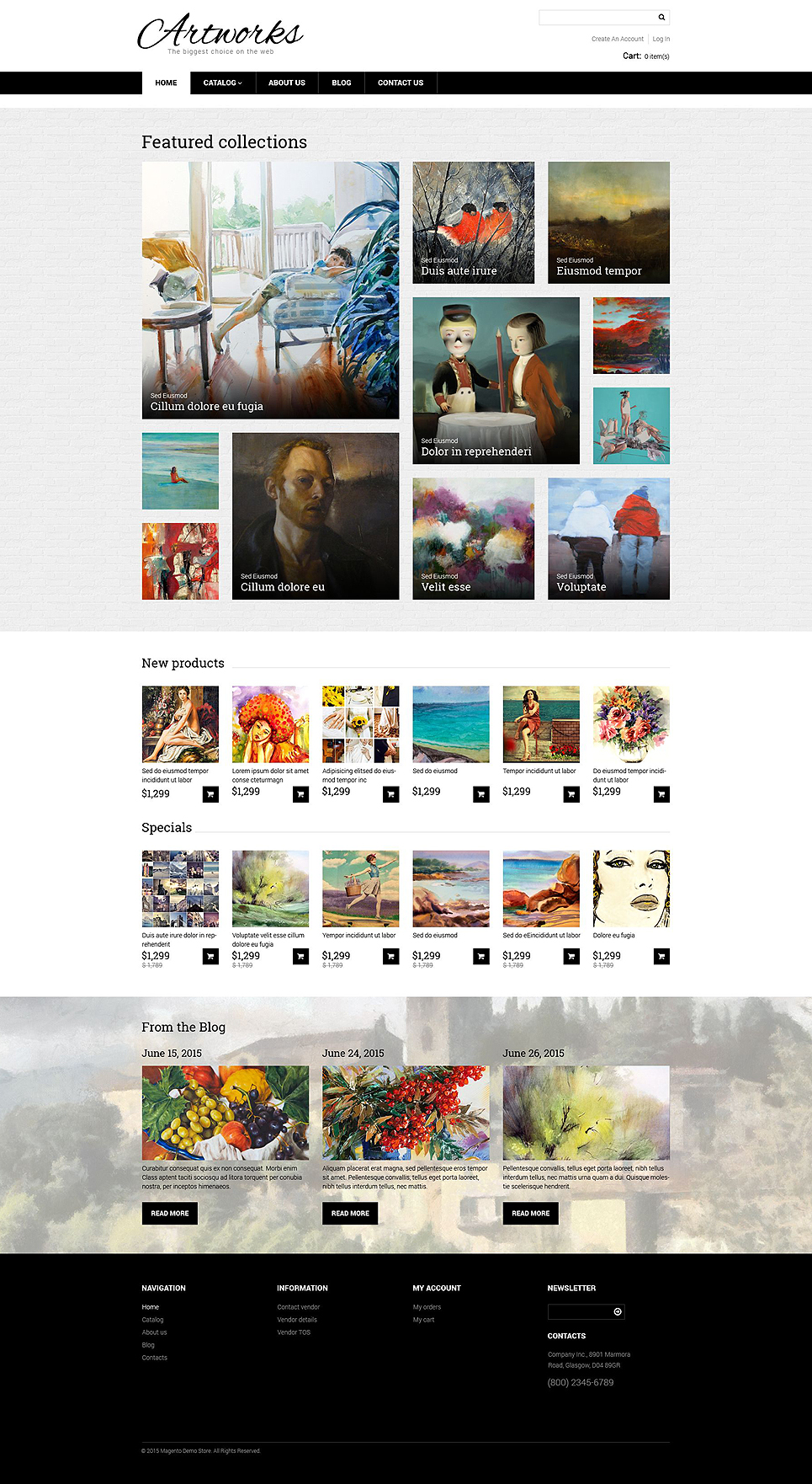 Artworks VirtueMart Template New Screenshots BIG