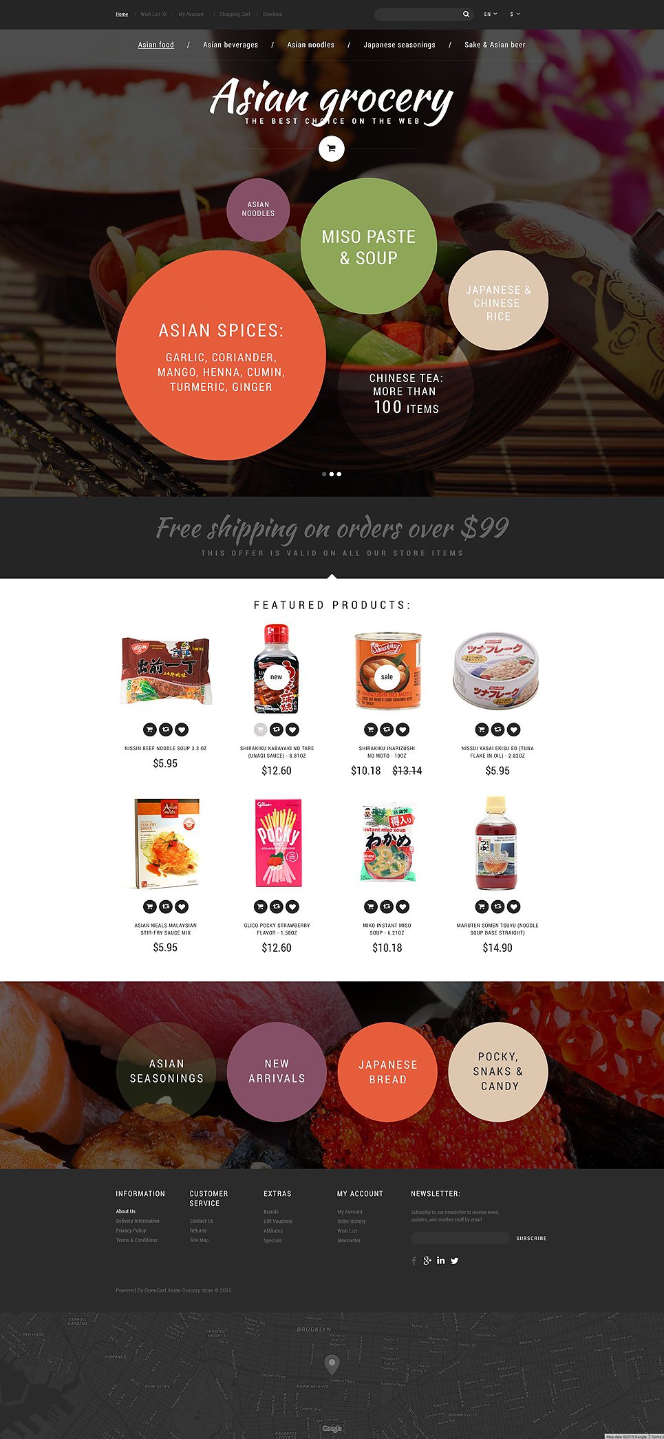 Asian Grocery Store OpenCart Template New Screenshots BIG