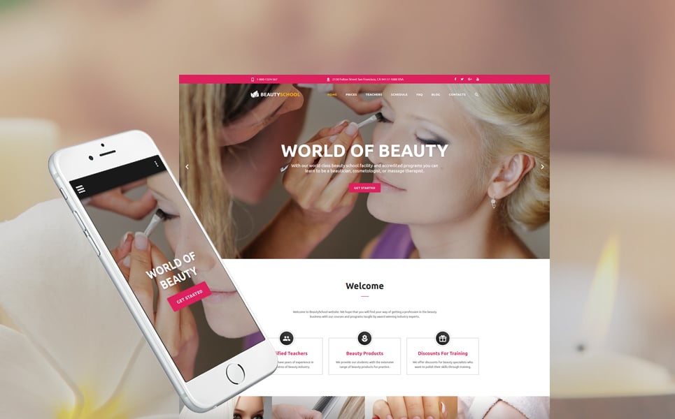 Beauty School Responsive Website Template New Screenshots BIG