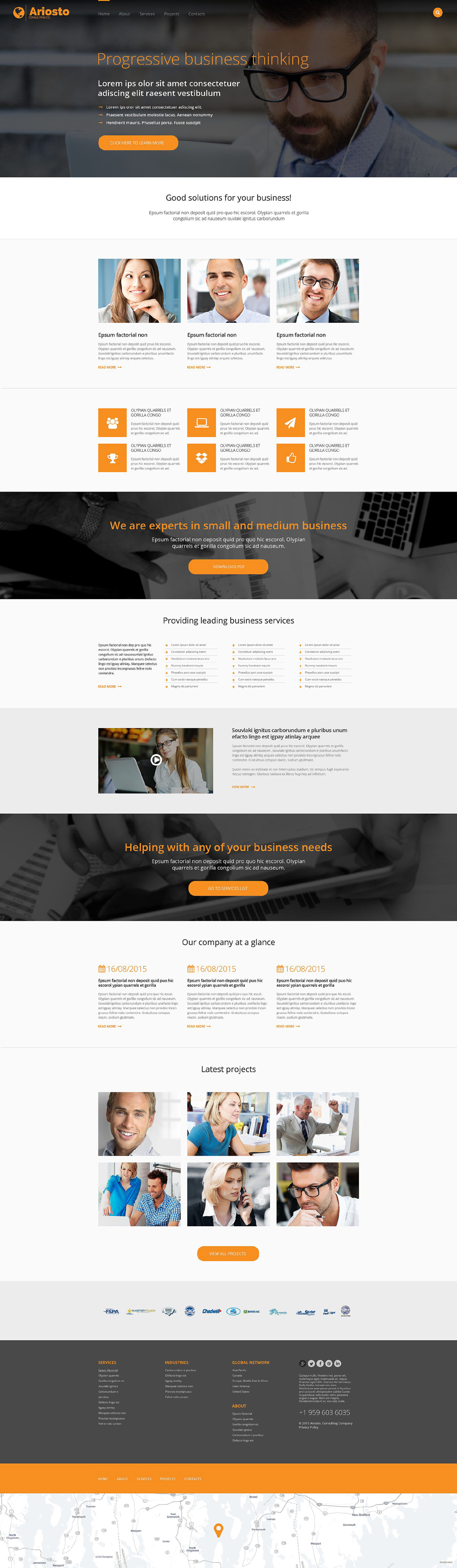 Consulting Responsive Website Template New Screenshots BIG
