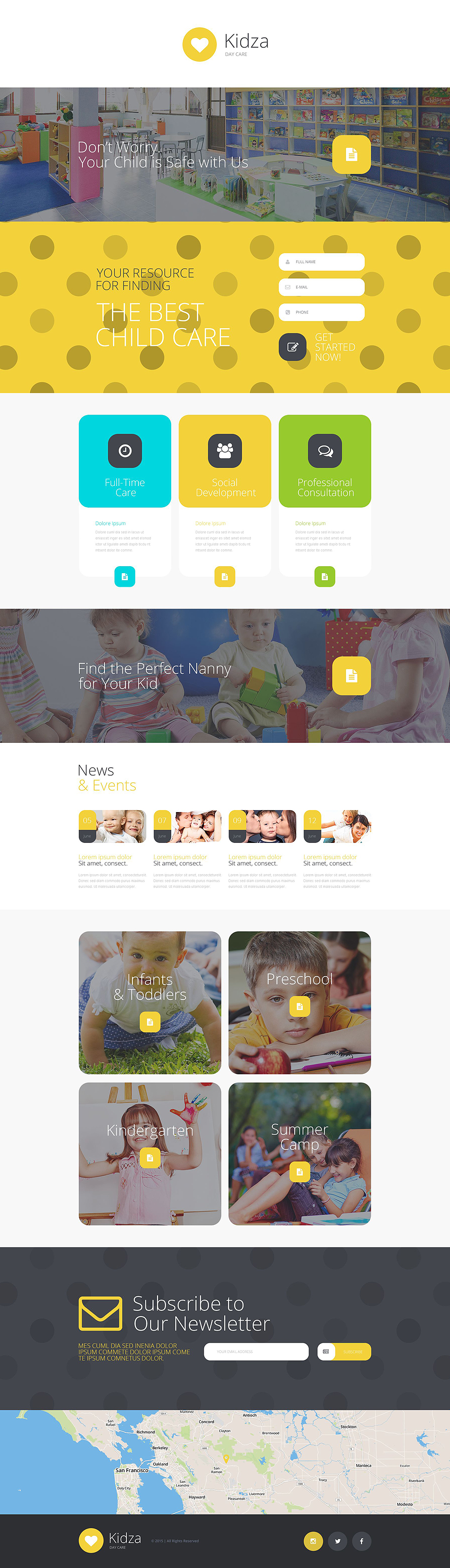 Day Care Responsive Landing Page Template New Screenshots BIG