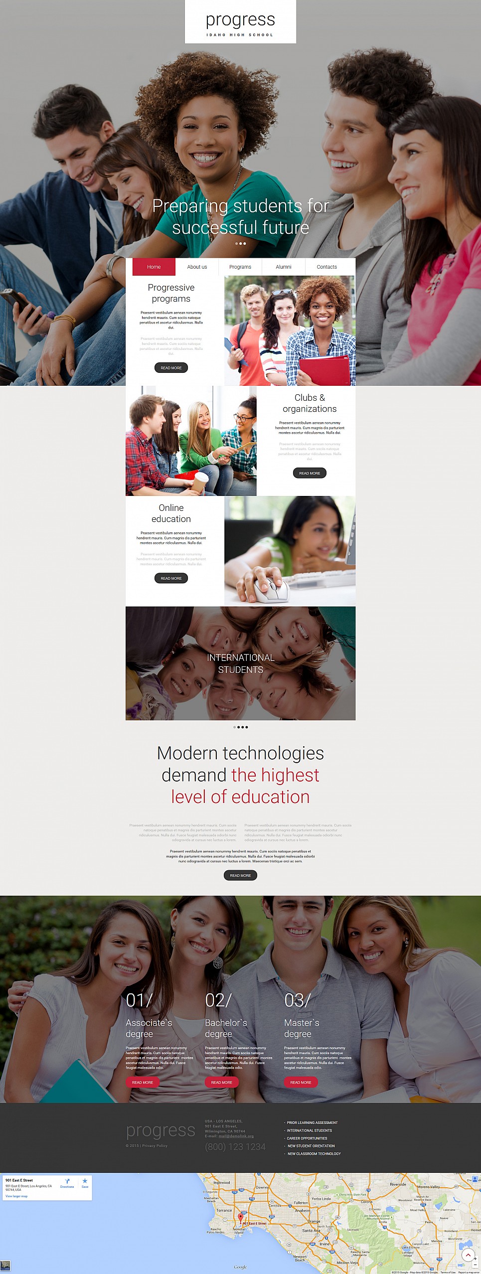 Education Responsive Moto CMS 3 Template New Screenshots BIG