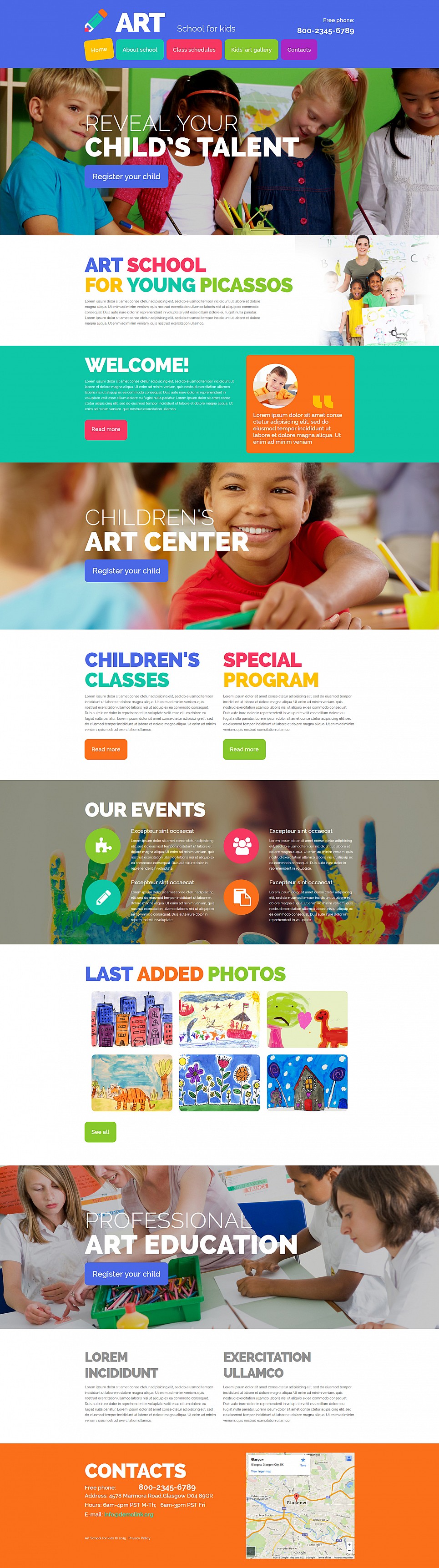 Education Responsive Moto CMS 3 Template New Screenshots BIG