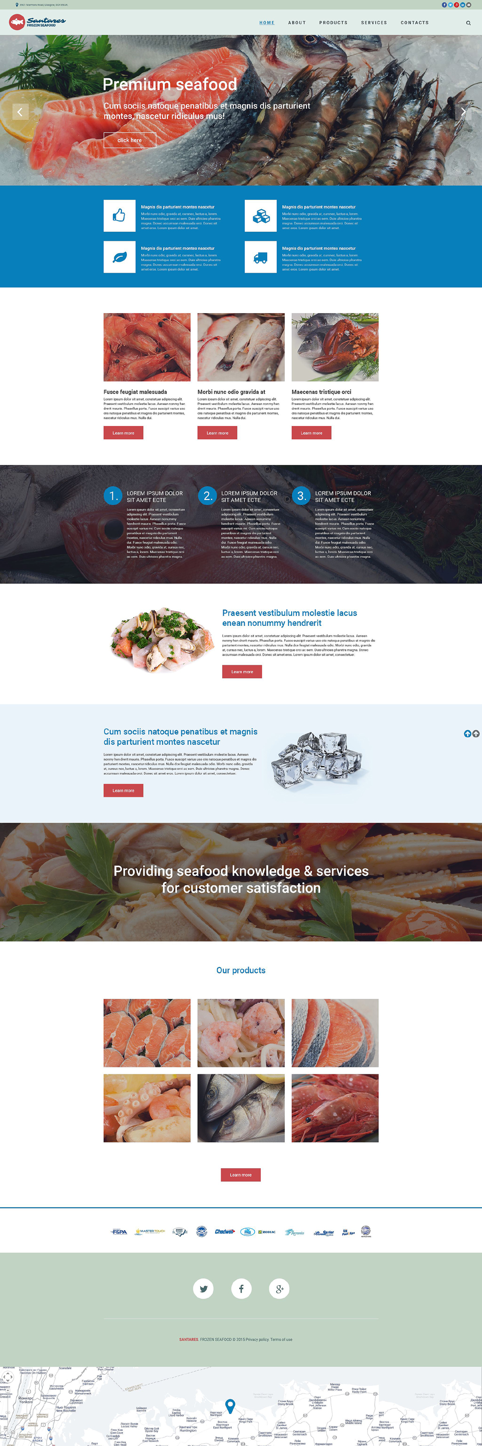 Frozen Food Responsive Website Template New Screenshots BIG
