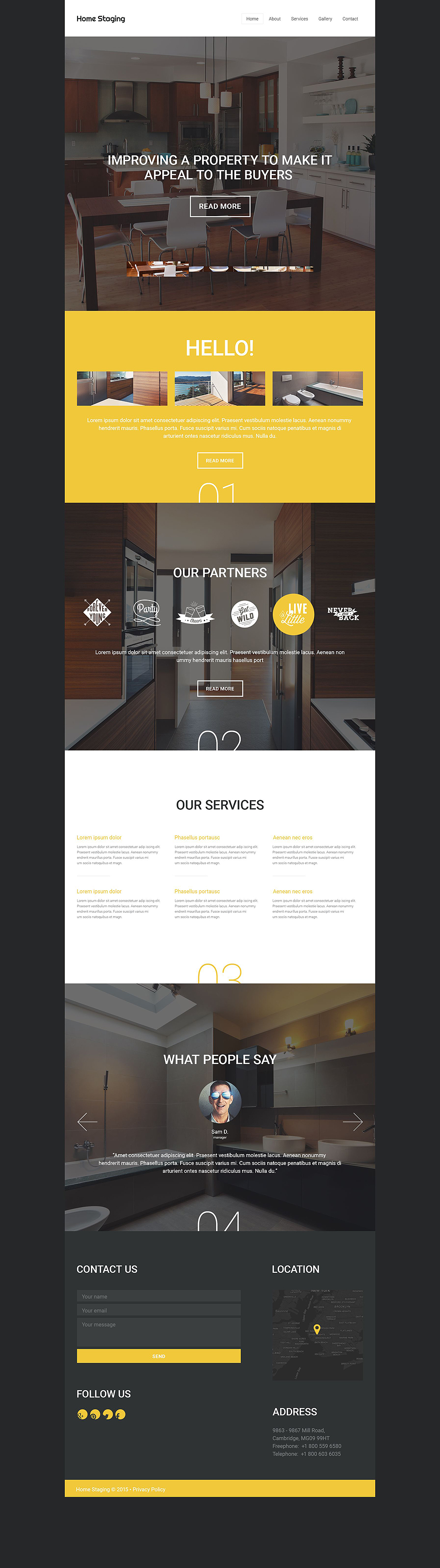Home Staging Website Template New Screenshots BIG