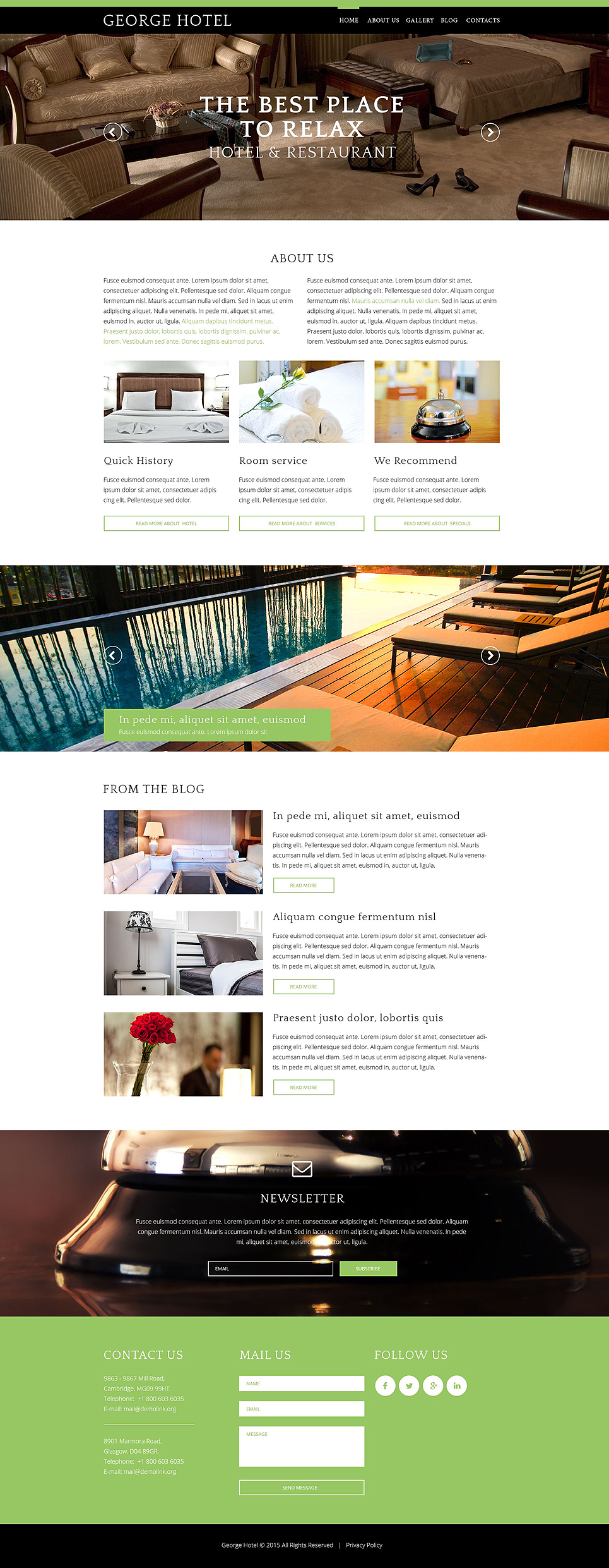 Hotels Drupal Template New Screenshots BIG