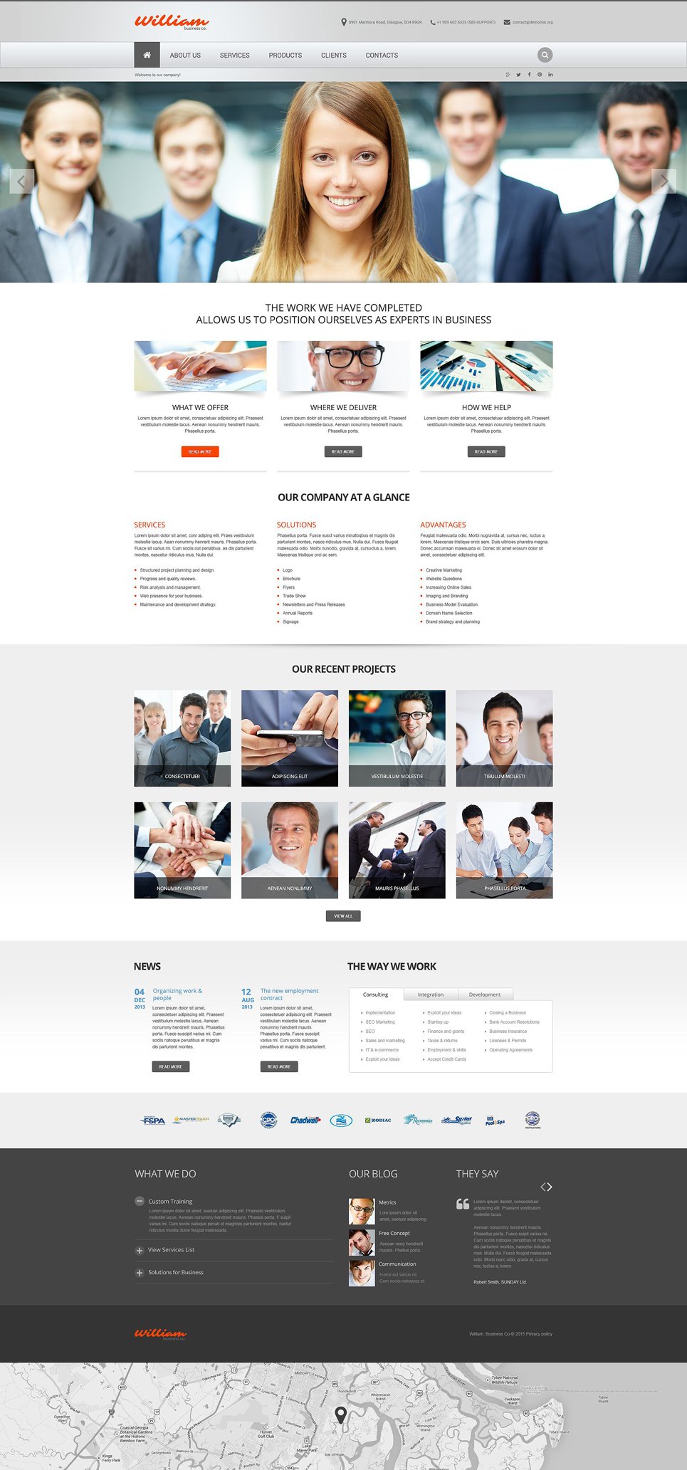 Online Business Image Website Template New Screenshots BIG