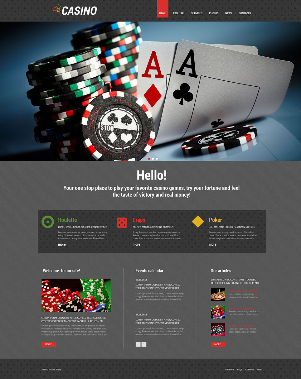 Casino theme wordpress free themes