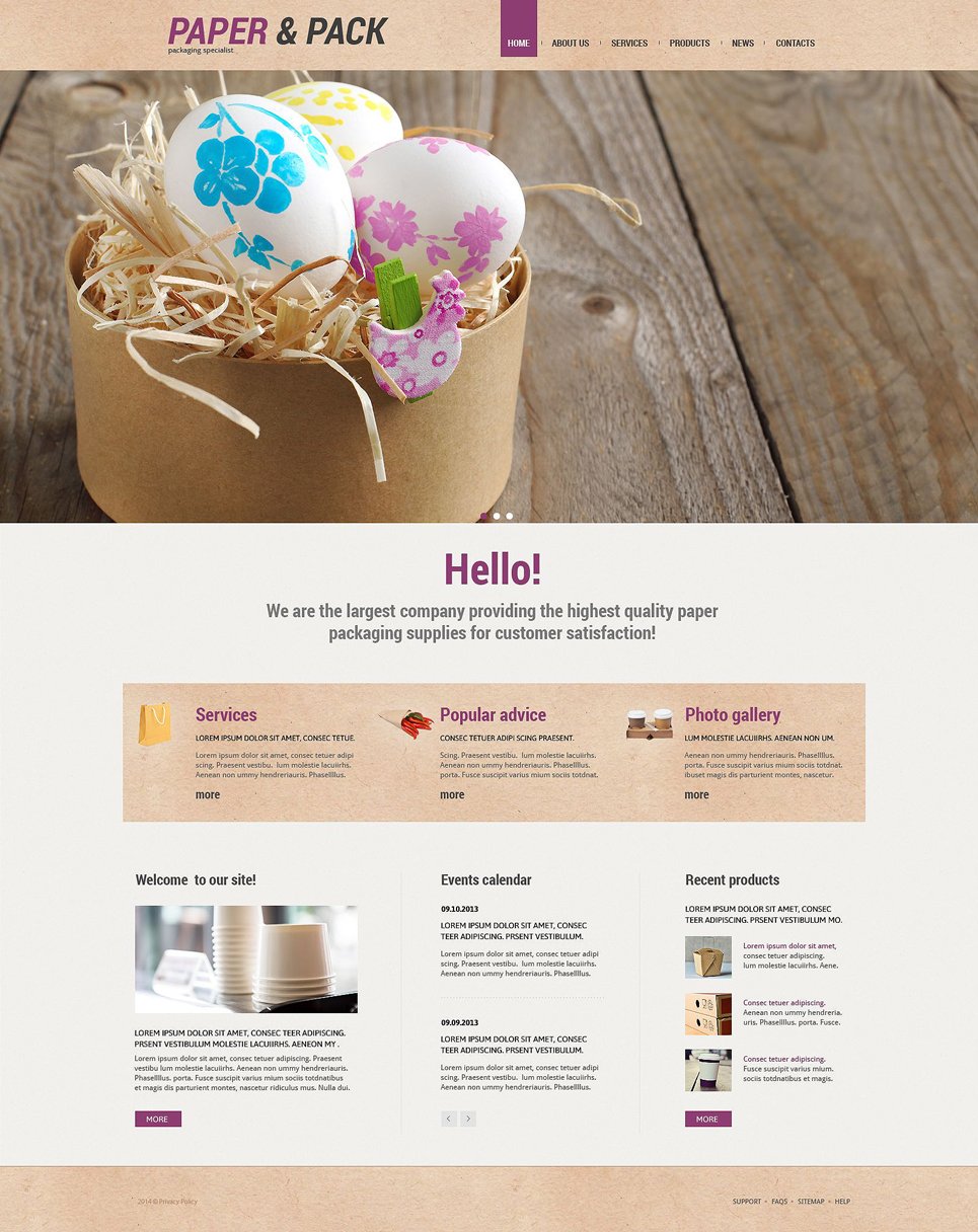 Packaging Responsive WordPress Theme New Screenshots BIG