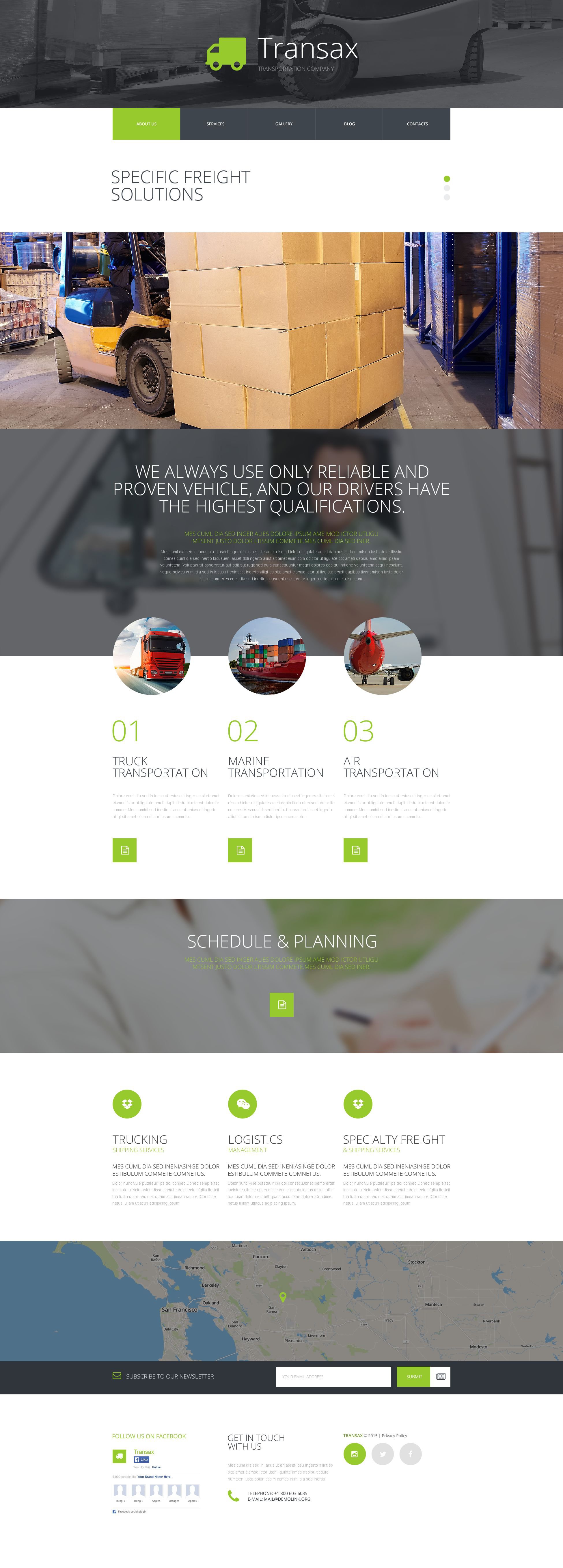 Transax Joomla Template - screenshot