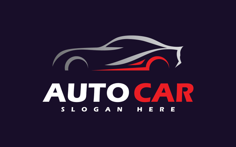 Car Logo Icons, Auto car logo. Motor vehicle silhouette V1 Logo Template