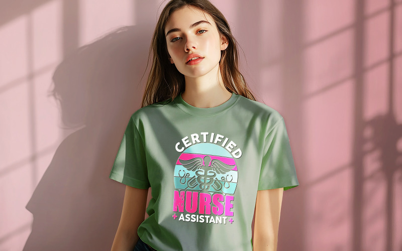 Certified Nurse Assistant Shirt Design T-shirt