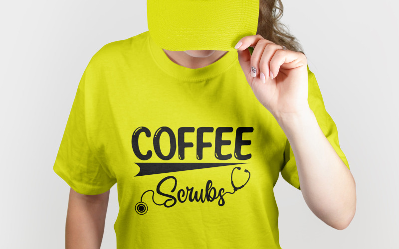 Coffee Scrubs Shirt Design T-shirt