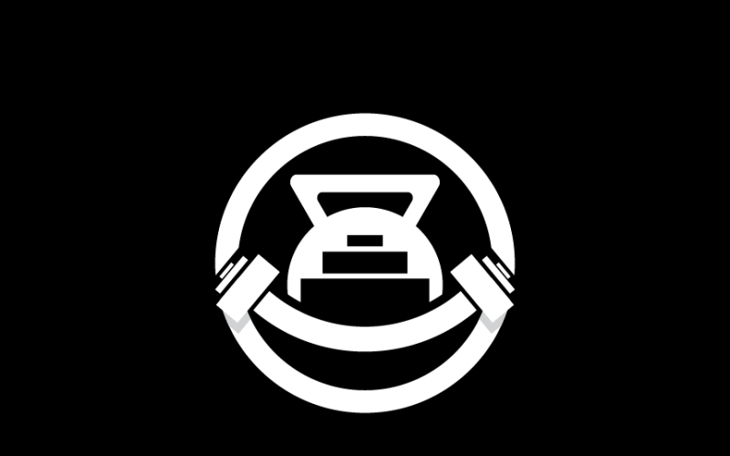 Dumbbell Fitness Logo Template