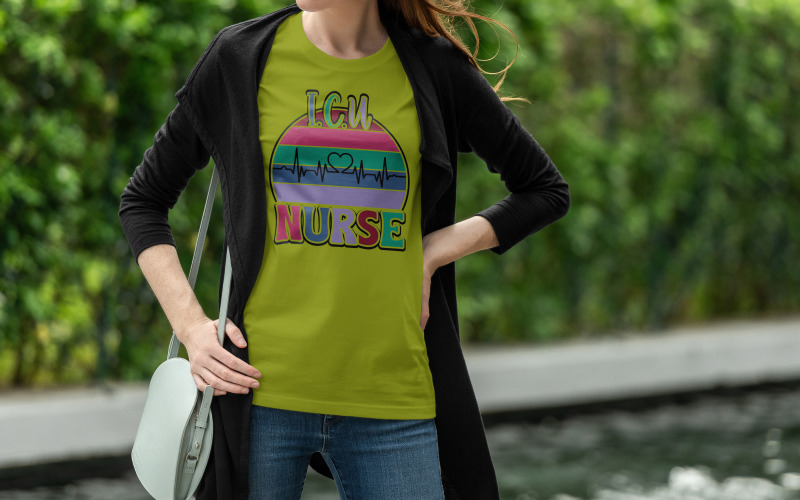 ICU Nurse Shirt Design | Critical Care Nurse Life PNG T-shirt