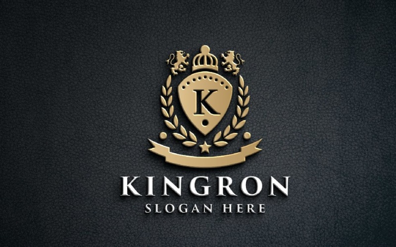 Royal Letter K Crest Logo Logo Template