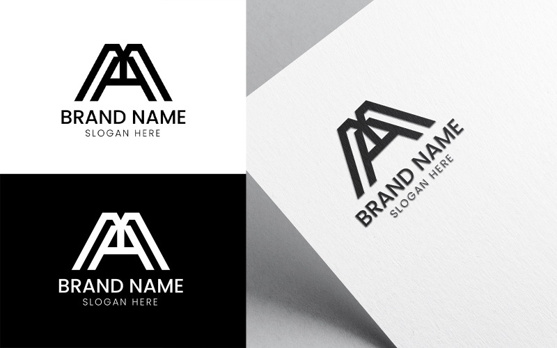 Letter AM MA company logo-1014 Logo Template