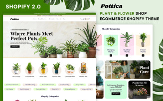Pottica - Plants Responsive Shopify Theme for eCommerce