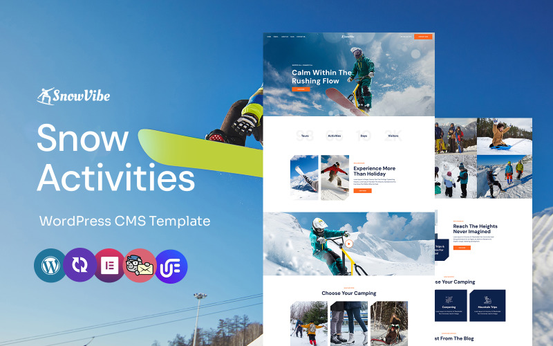 Snowvibe - Snowboarding And Activities Multipurpose WordPress Elementor Theme WordPress Theme