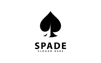 Ace of Spade Logo Design Vector Icon V11