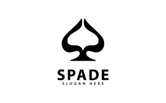 Ace of Spade Logo Design Vector Icon V12