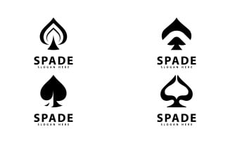 Ace of Spade Logo Design Vector Icon V14