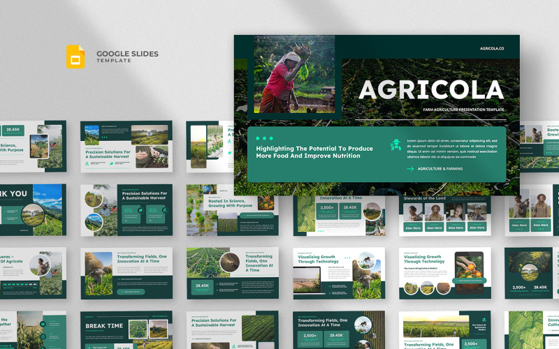 Agricola - Modern Agriculture Google Slides Template