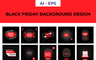 Black Friday Background Design Collection