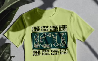 ICU Nurse Shirt Design | Critical Care Nurse PNG | Digital Download for Sublimation & Cricut