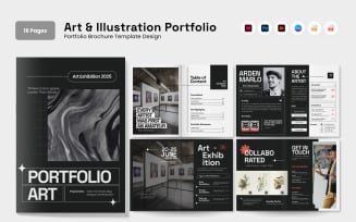 Modern Illustration Portfolio Brochure