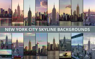 New York Skylin Photography Bundle – Manhattan, Empire State & City Aesthetic Set