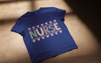 Nurse SVG PNG for Shirts | Classic Nurse Text Logo | Printable Digital File