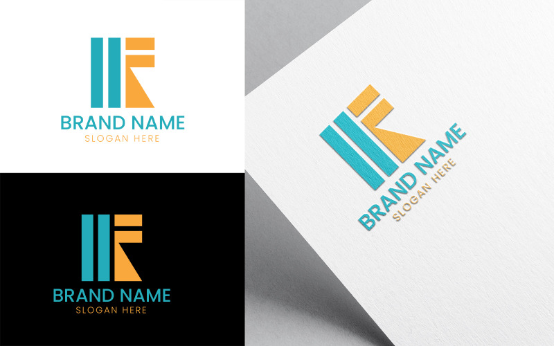 Letter FR RF business consulting logo-1017 Logo Template