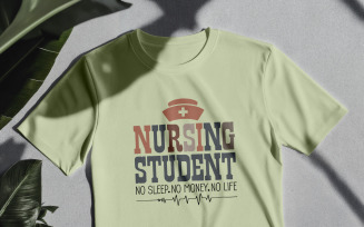 Nursing Student Shirt Design | Funny Nurse School PNG |