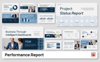Performance Report Dashboard PowerPoint Presentation Template