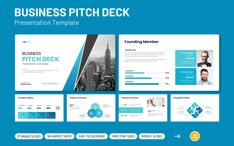Pitch Deck Google Slides Template - Presentation