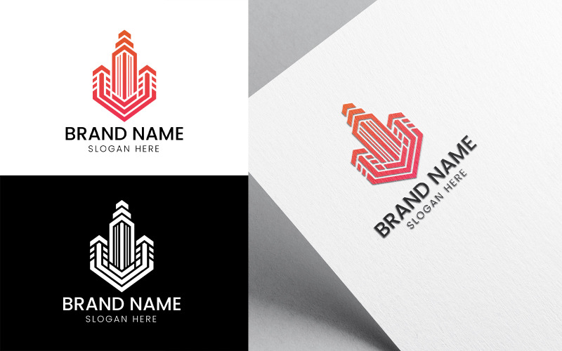 Real estate Building logo-1019 Logo Template