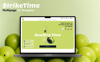 StrikeTime — Bowling Website UI Template