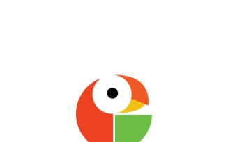 Vibrant Macaw Parrot Mascot for Tropical Brand Identity