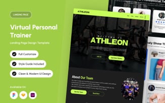 Athleon – Virtual Trainer Landing