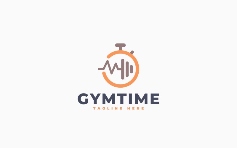 Gym Time Logo Template Design