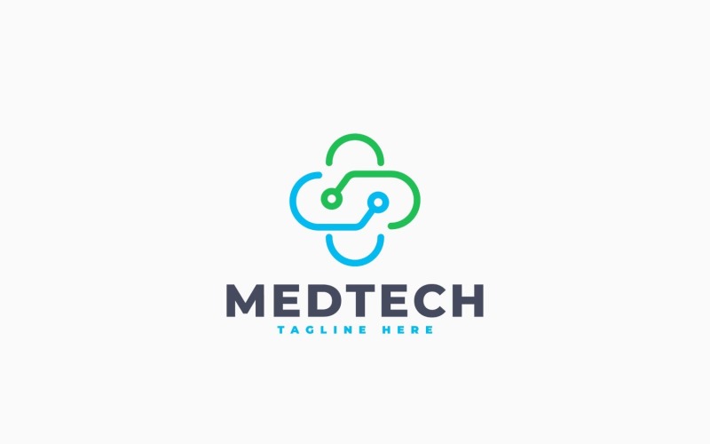 Medical Tech 2 Logo Template Design