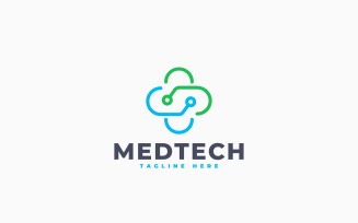 Medical Technology Logo Template Design