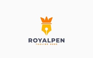 Royal Pen Logo Template Design