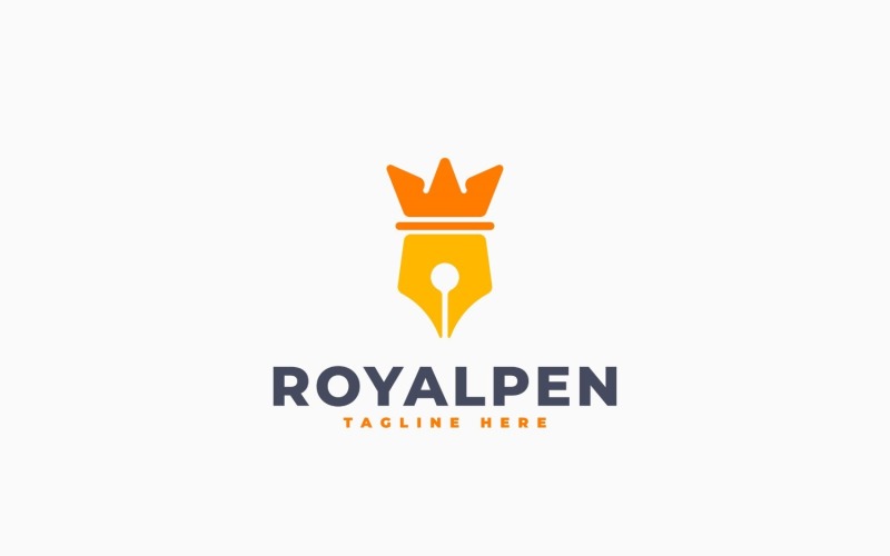 Royal Pen Logo Template Design