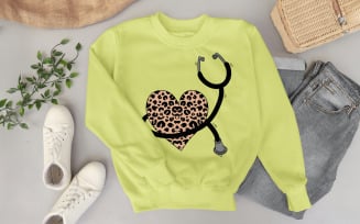 Stethoscope With Heart – Medical Nurse SVG PNG