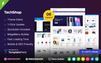 Techshop - Electronics & Gadgets Store PrestaShop Responsive Theme
