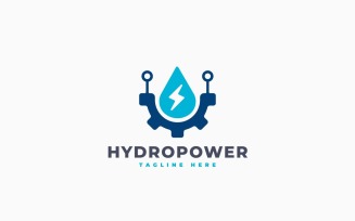 Water Energy Logo Template Design