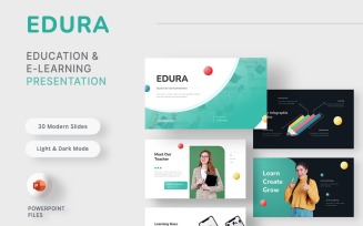 Edura – Education & E-Learning PowerPoint Template