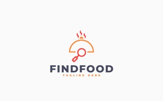 Food Search Logo Template Design